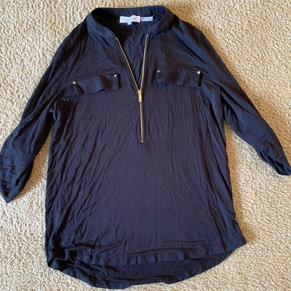 Calvin Klein quarter sleeve top